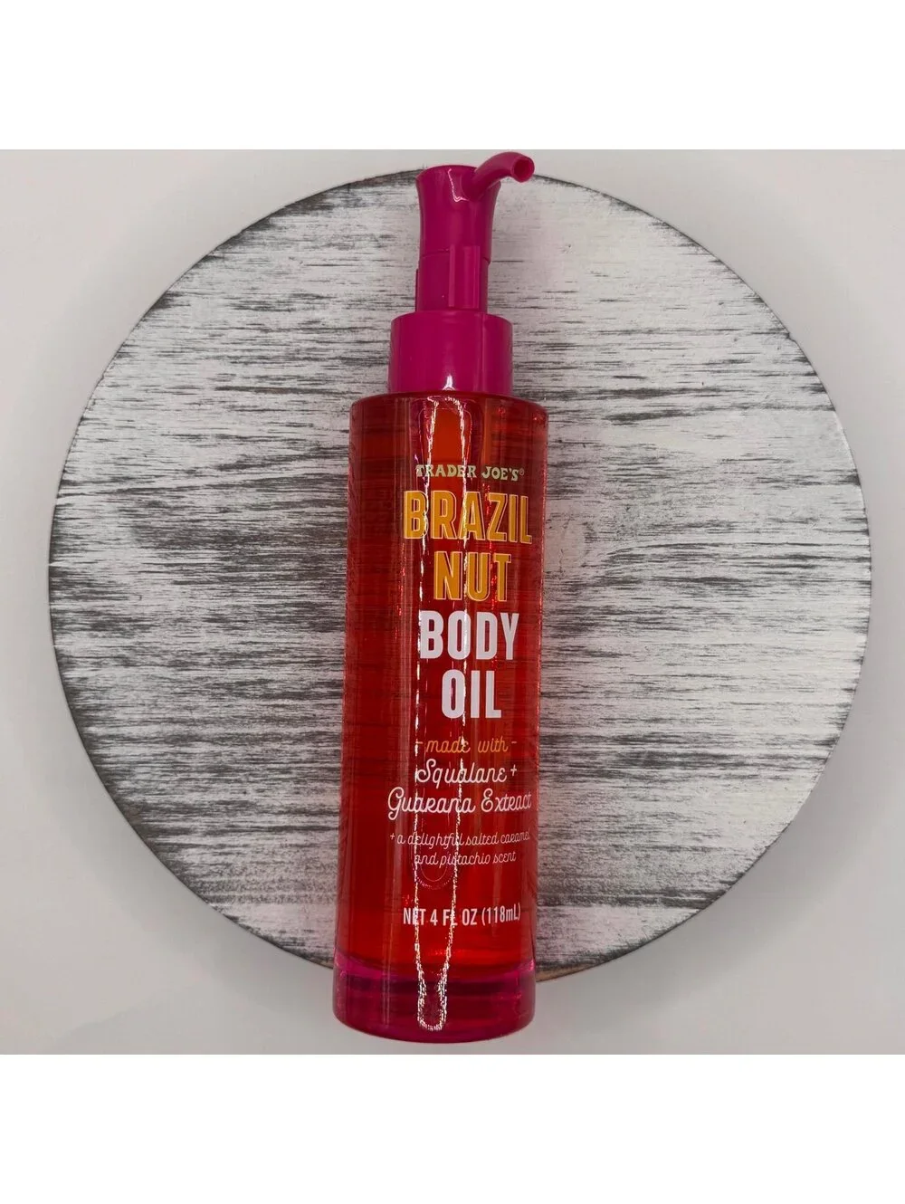 Trader Joe's Brazil Nut Body Oil Full Size 4 fl oz BRAND NEW